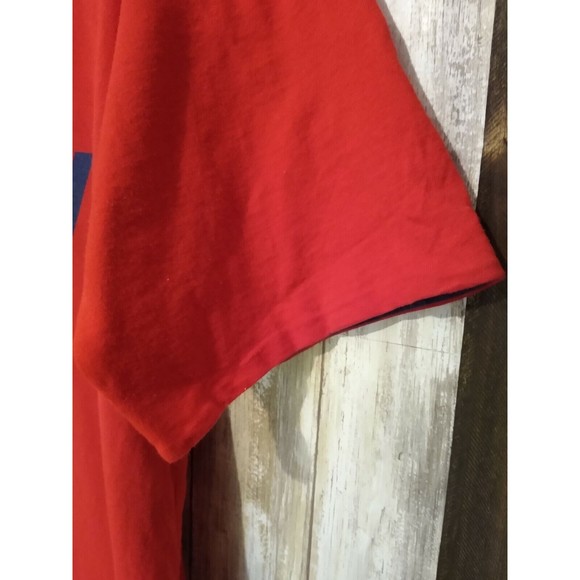 Vtg. T Shirt Disney Mickey Mouse Carolina Connection Rolled Sleeves SZ L Red USA - Picture 5 of 12